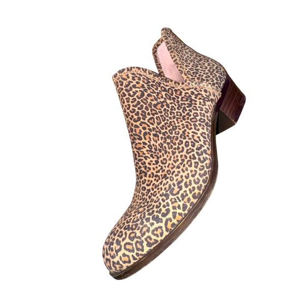 LUCKY BRAND Baley cheetah animal print ankle boots women’s size 8.5 8 1/2 - Picture 3 of 16